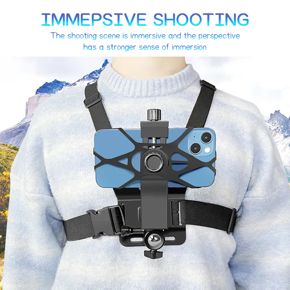 Chest Mount Phone Strap Holder - Dual Phone Holder recension och pris