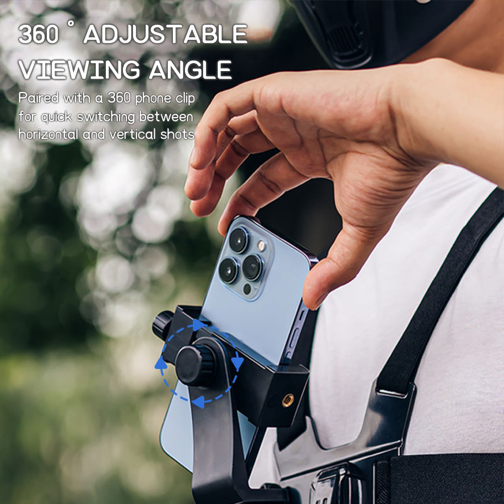 Chest Mount Phone Strap Holder - Dual Phone Holder recension och pris