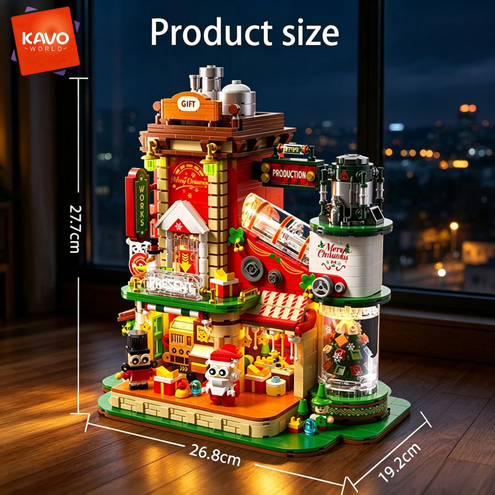 KAVOWORLD 2775PCS Christmas Gi - Desk Setup Build recension och pris