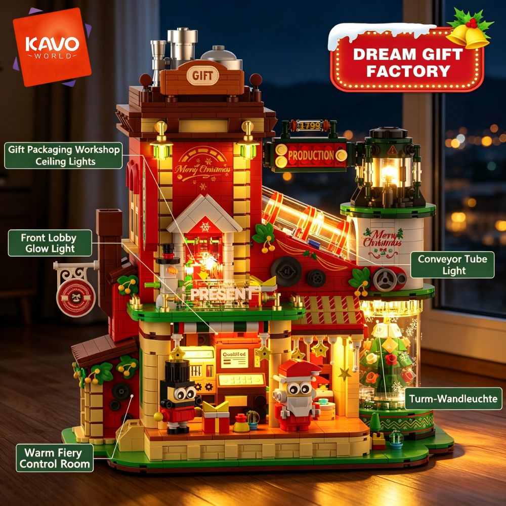 KAVOWORLD 2775PCS Christmas Gi - Desk Setup Build recension och pris
