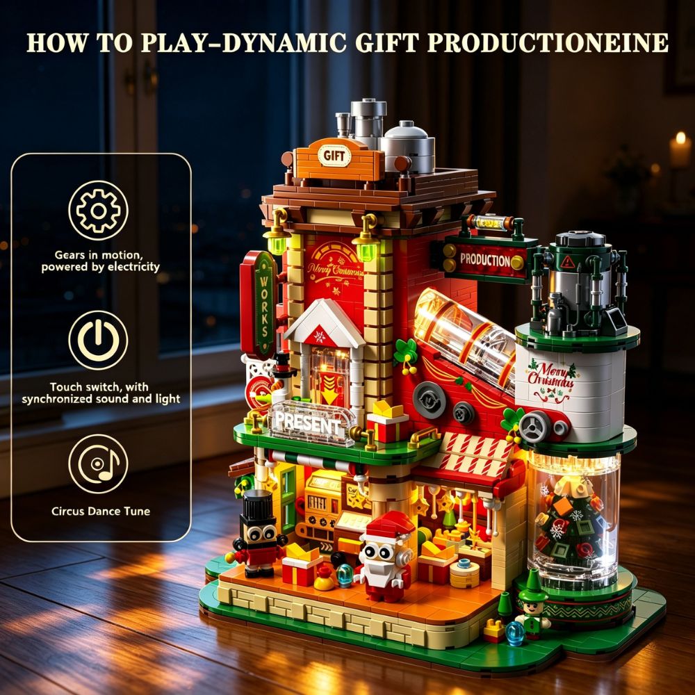 KAVOWORLD 2775PCS Christmas Gi - Desk Setup Build recension och pris