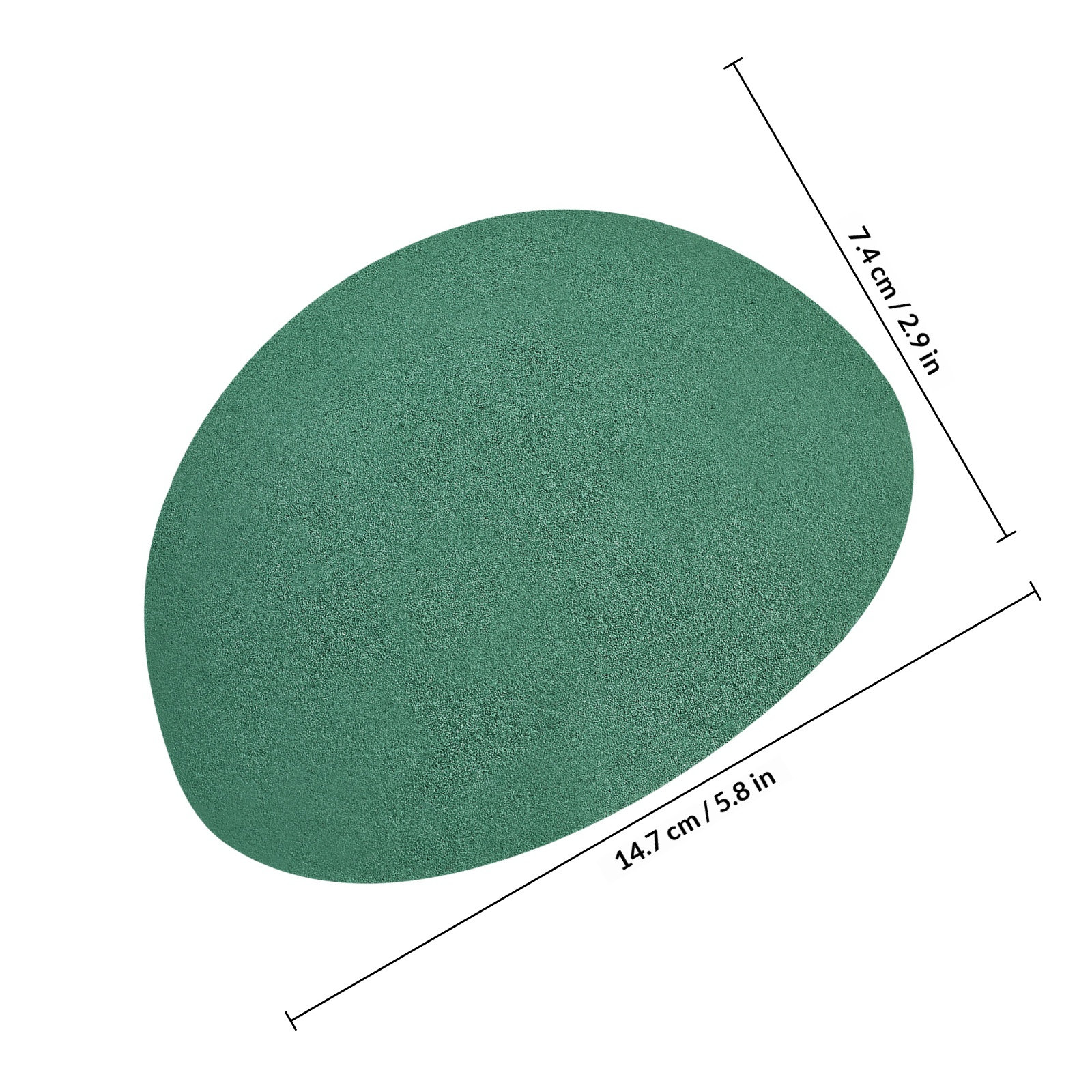 2Pcs Green Half Round Floral D - Desk Setup Green recension och pris