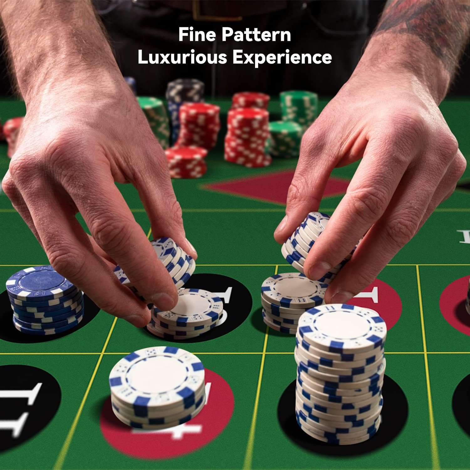 120x60cm Green Roulette Rubber - Desk Setup Green recension och pris